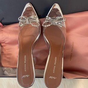 Amina Muaddi Dupes Never worn. Perfect condition. It’s  38. Fits more like a 37